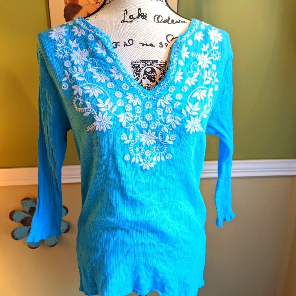 Bohemian cafe blouse